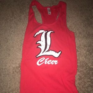 Louisville cheer tank top